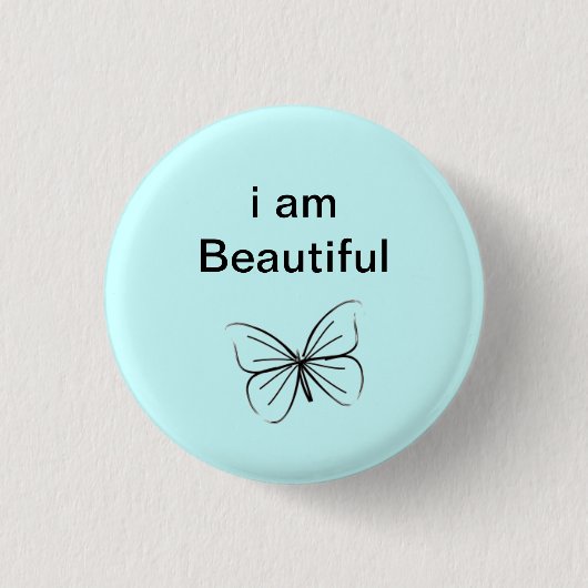 Badge Rond 2,50 Cm Je suis beau (Devant)