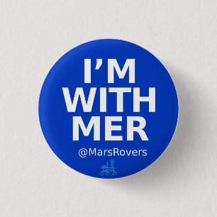 Badge Rond 2,50 Cm "Je suis bouton avec de MER" campagne