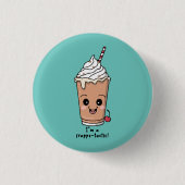 Badge Rond 2,50 Cm Je suis Frappe-tastic | Frappe à la crème fouettée (Devant)