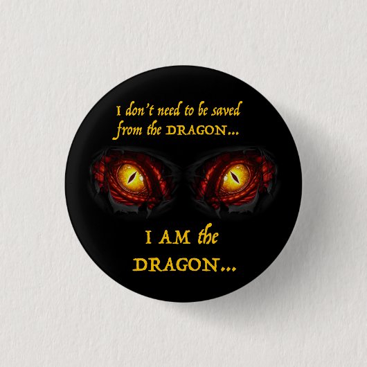 Badge Rond 2,50 Cm Je suis le Dragon (Devant)