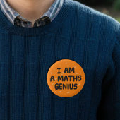 Badge Rond 2,50 Cm Je suis professeur de mathématiques génies mathéma
