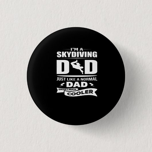 Badge Rond 2,50 Cm Je Suis Un Papa Skydiving TShirt (Devant)