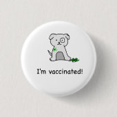 Badge Rond 2,50 Cm Je suis vacciné ! (Devant)