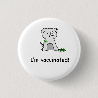 Badge Rond 2,50 Cm Je suis vacciné !