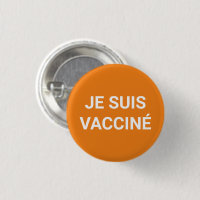 Je suis vacciné, orange blanche