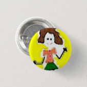 Badge Rond 2,50 Cm JE sur des roues - customisées (Devant & derrière)