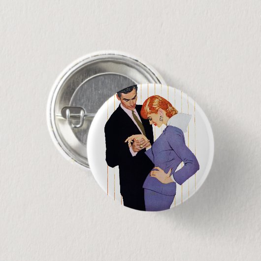 Badge Rond 2,50 Cm Je T'Aime, Maman Fille (Devant & derrière)