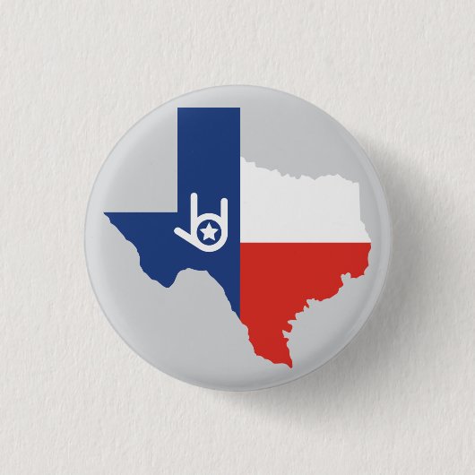 Badge Rond 2,50 Cm Je t'aime Texas (Devant)