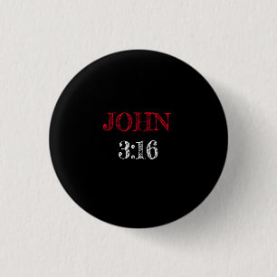Badge Rond 2,50 Cm Jean 3:16 « Car Dieu a tant aimé le monde » Verset