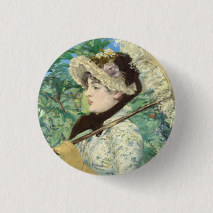 Badge Rond 2,50 Cm Jeanne (printemps) Edouard Manet