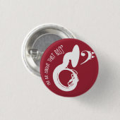 Badge Rond 2,50 Cm J'en parle ! (sousaphone) (Devant & derrière)