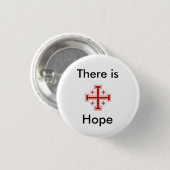 Badge Rond 2,50 Cm jerusalemcross%5B1%5D, là est, espoir (Devant & derrière)