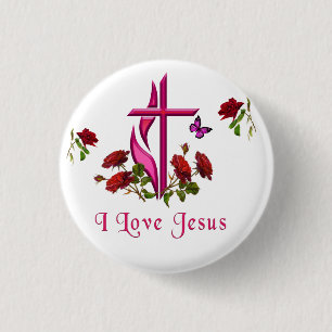 Badge Rond 2,50 Cm Jésus