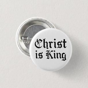 Badge Rond 2,50 Cm Jésus-Christ est Roi Gothique Art Grunge Blacklett