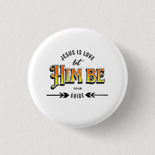 Badge Rond 2,50 Cm Jésus est amour