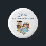 Badge Rond 2,50 Cm Jésus est la raison de la saison Bouton de la Nati<br><div class="desc">Découvrez les produits de coordination dans notre boutique ! Éléments graphiques avec l'aimable autorisation de http:realdealclipart.com.</div>