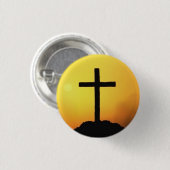 Badge Rond 2,50 Cm Jésus m'aime bouton (Devant & derrière)