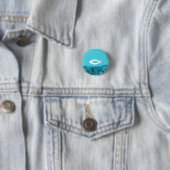 Badge Rond 2,50 Cm Jésus Poisson Eaux Vives (En situation)