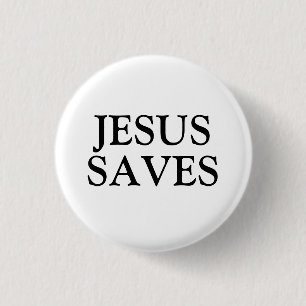Badge Rond 2,50 Cm Jésus sauve