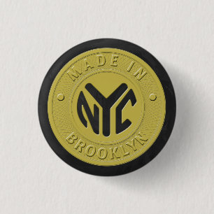 Badge Rond 2,50 Cm Jeton du métro Brooklyn