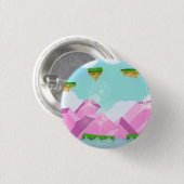 Badge Rond 2,50 Cm Jeu de plate-forme rétro (Devant & derrière)