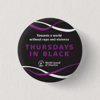Badge Rond 2,50 Cm Jeudi dans la version WCC du bouton noir
