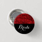 Badge Rond 2,50 Cm Jeune mariée épousant les roses rouges (Devant & derrière)