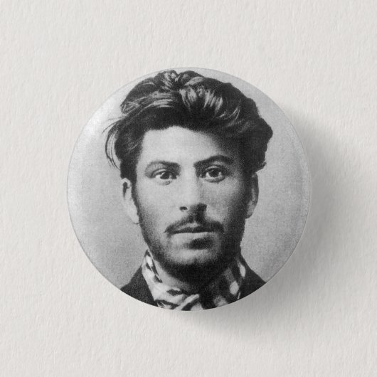 Badge Rond 2,50 Cm Jeune Stalin (Devant)