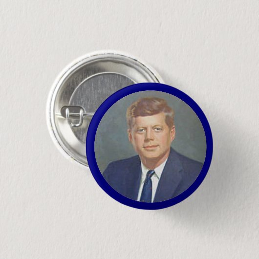 BADGE ROND 2,50 CM JFK (Devant & derrière)