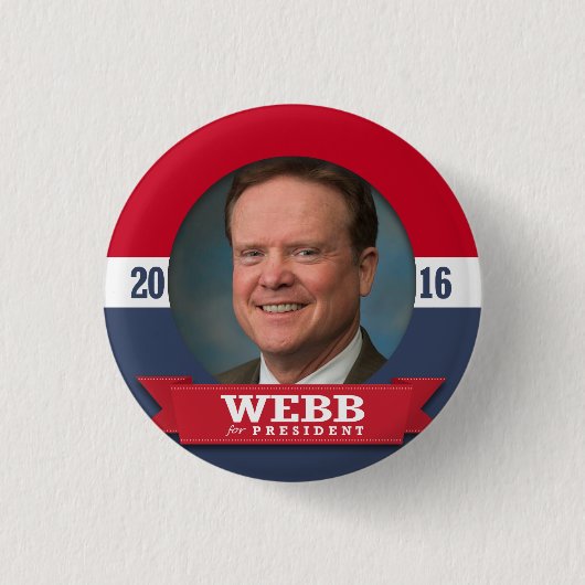 BADGE ROND 2,50 CM JIM WEBB 2016 (Devant)