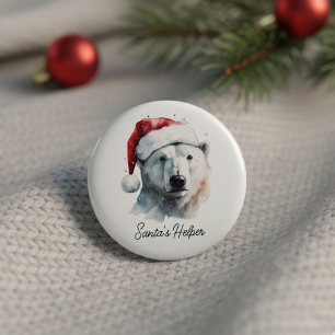 Badge Rond 2,50 Cm Jingle Bear Joy, personnalisé