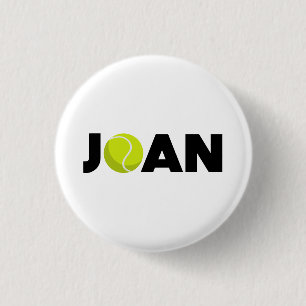Badge Rond 2,50 Cm Joan Tennis