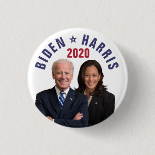 Badge Rond 2,50 Cm Joe Biden Kamala Harris 2020 Vice-Photos du Prési