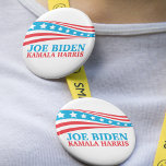 Badge Rond 2,50 Cm Joe Biden Kamala Harris for America<br><div class="desc">Joe Biden Kamala Harris 2020 American Flag button for the democratic party candidates. Vote democrat in the 2020 election to pick Biden for president. Cool American flag design.</div>