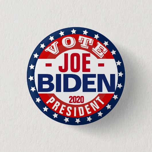 Badge Rond 2,50 Cm Joe Biden, Président (Devant)
