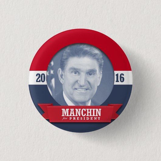 BADGE ROND 2,50 CM JOE MANCHIN 2016 (Devant)