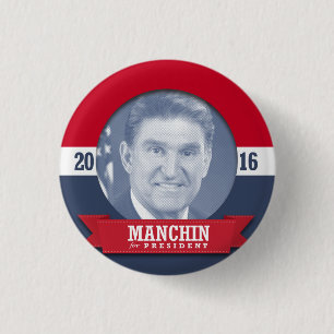 BADGE ROND 2,50 CM JOE MANCHIN 2016
