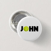 Badge Rond 2,50 Cm John Tennis (Devant & derrière)