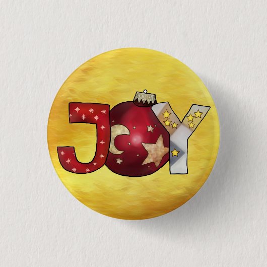 Badge Rond 2,50 Cm Joie (Devant)