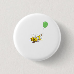 Badge Rond 2,50 Cm Joli badge, épingle, bouton abeille bourdon avec b