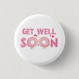 Badge Rond 2,50 Cm Joli Donut Remets-toi Vite
