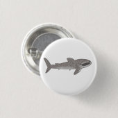 Badge Rond 2,50 Cm Joli requin-baleine (Devant & derrière)