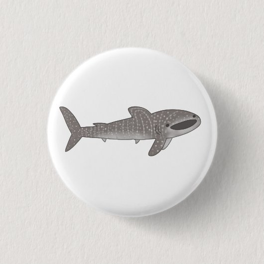 Badge Rond 2,50 Cm Joli requin-baleine (Devant)