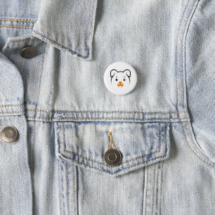 Badge Rond 2,50 Cm Joli rose