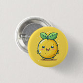 Badge Rond 2,50 Cm Joli thème citron (Devant & derrière)