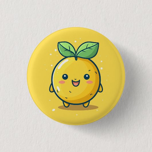 Badge Rond 2,50 Cm Joli thème citron (Devant)