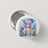 Badge Rond 2,50 Cm Jolie Fairy Pastel (Devant & derrière)