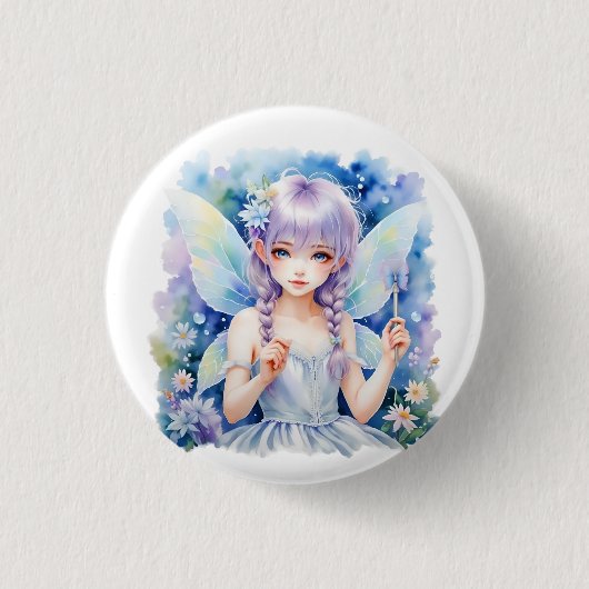 Badge Rond 2,50 Cm Jolie Fairy Pastel (Devant)