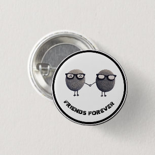 Badge Rond 2,50 Cm Jolis amis pour toujours bouton rond à broche arri