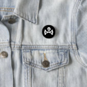 Badge Rond 2,50 Cm Jolly roger (En situation)